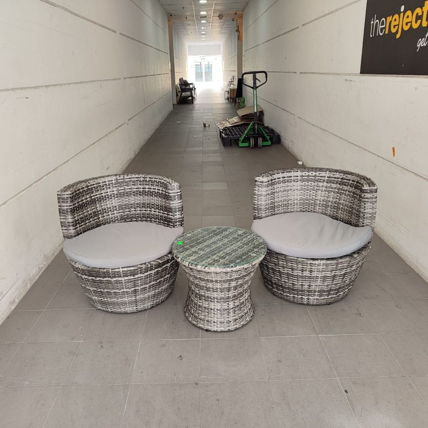RENSEY Outdoor Patio Set in GREY MIX