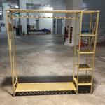 VERIE 150 Minimalist Open Concept Wardrobe on Gold