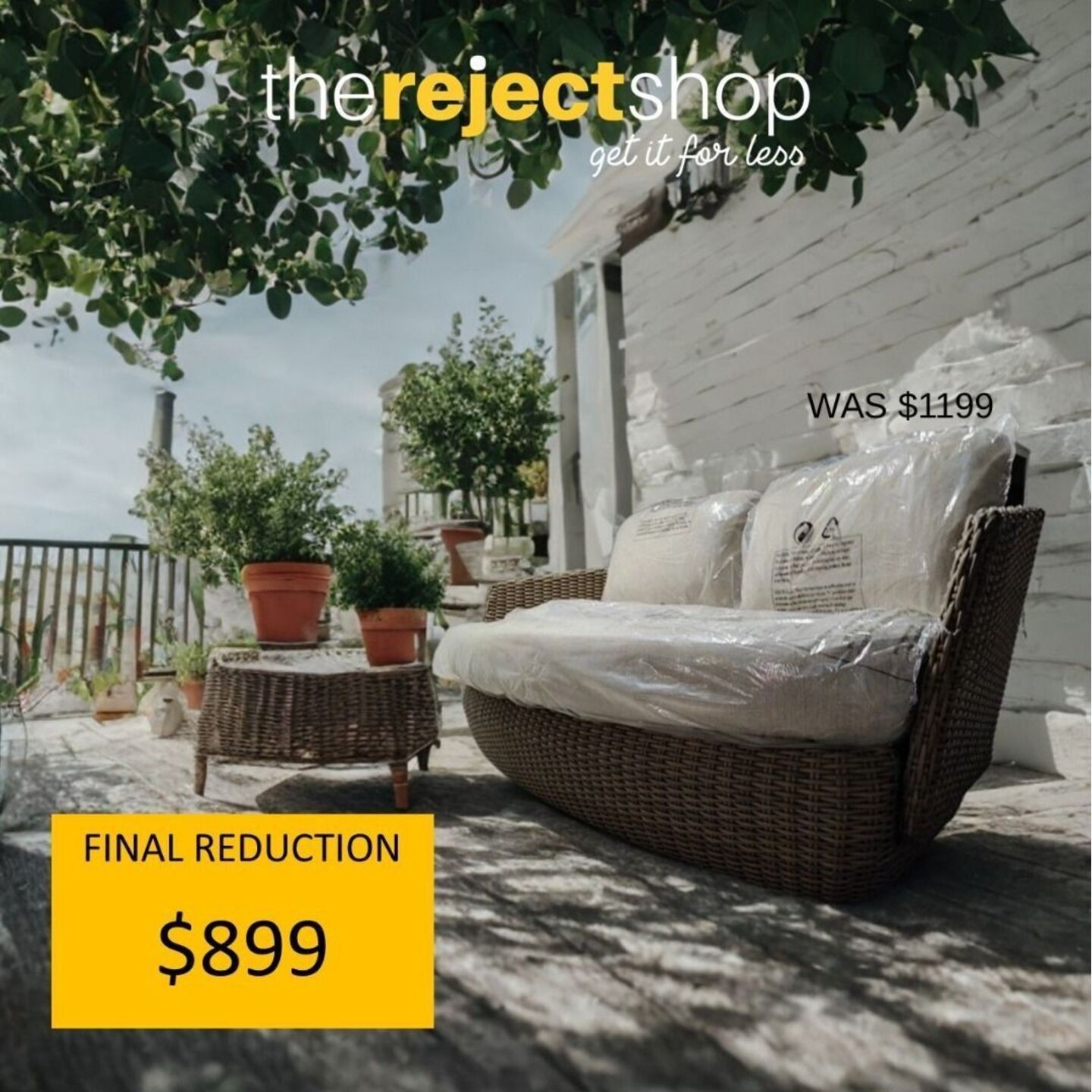 LUQA Outdoor 2 Seater Sofa