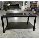 SHONA Black Tempered Glass Dining Table