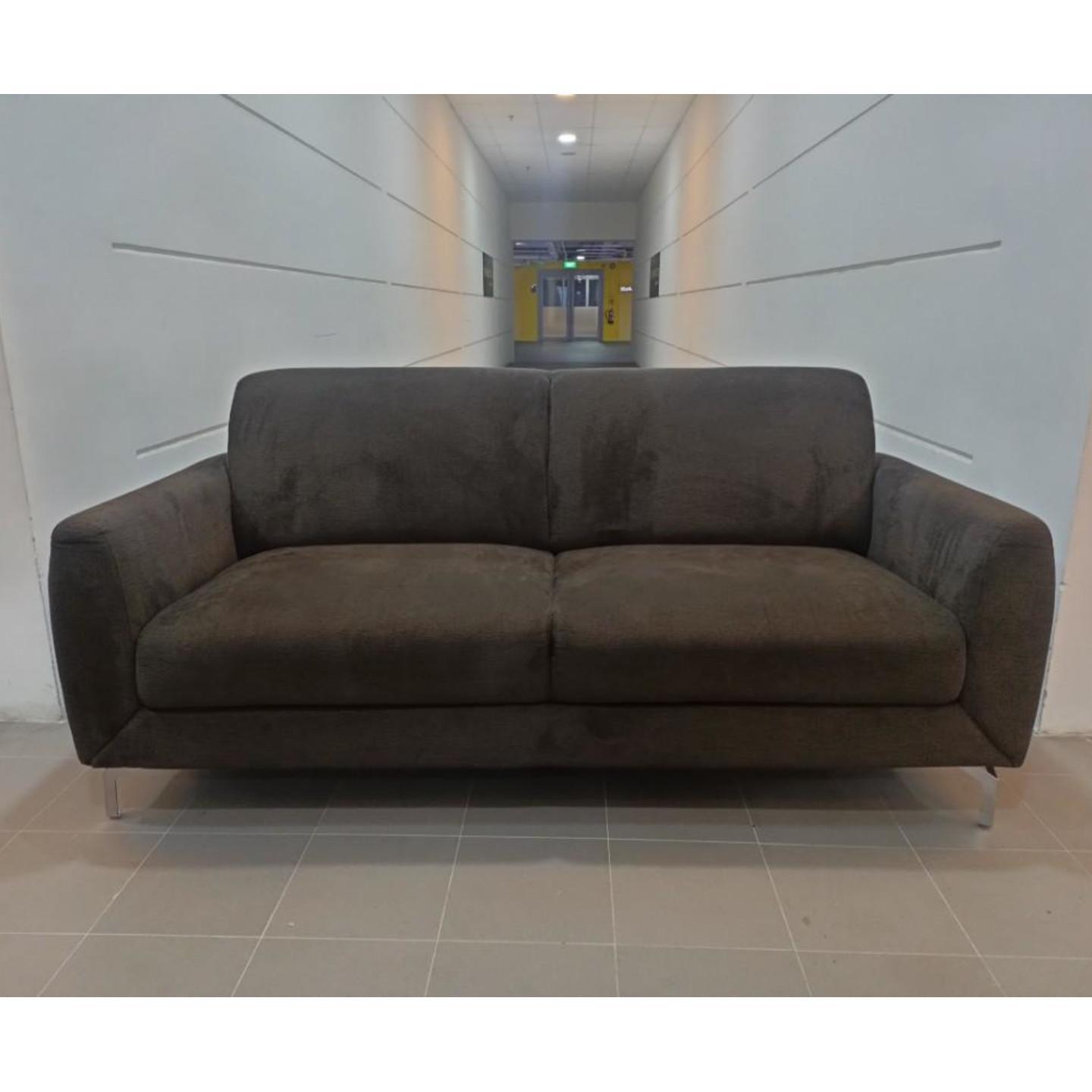MINOTAURA 3 Seater Sofa in CHEWY BROWN FABRIC