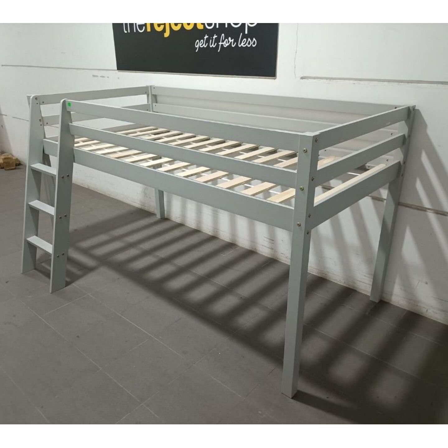 Floyd Single Size Children's Mid Loft Bedframe in GREY