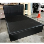WANOKA Queen Size Storage Bed Frame in BLACK PU