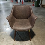 HOLMAR Armchair in DARK COCO