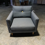 ZAKU Armchair in GREY FABRIC