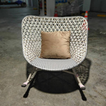 VONZA Scandinavian Rattan Rocking Chair