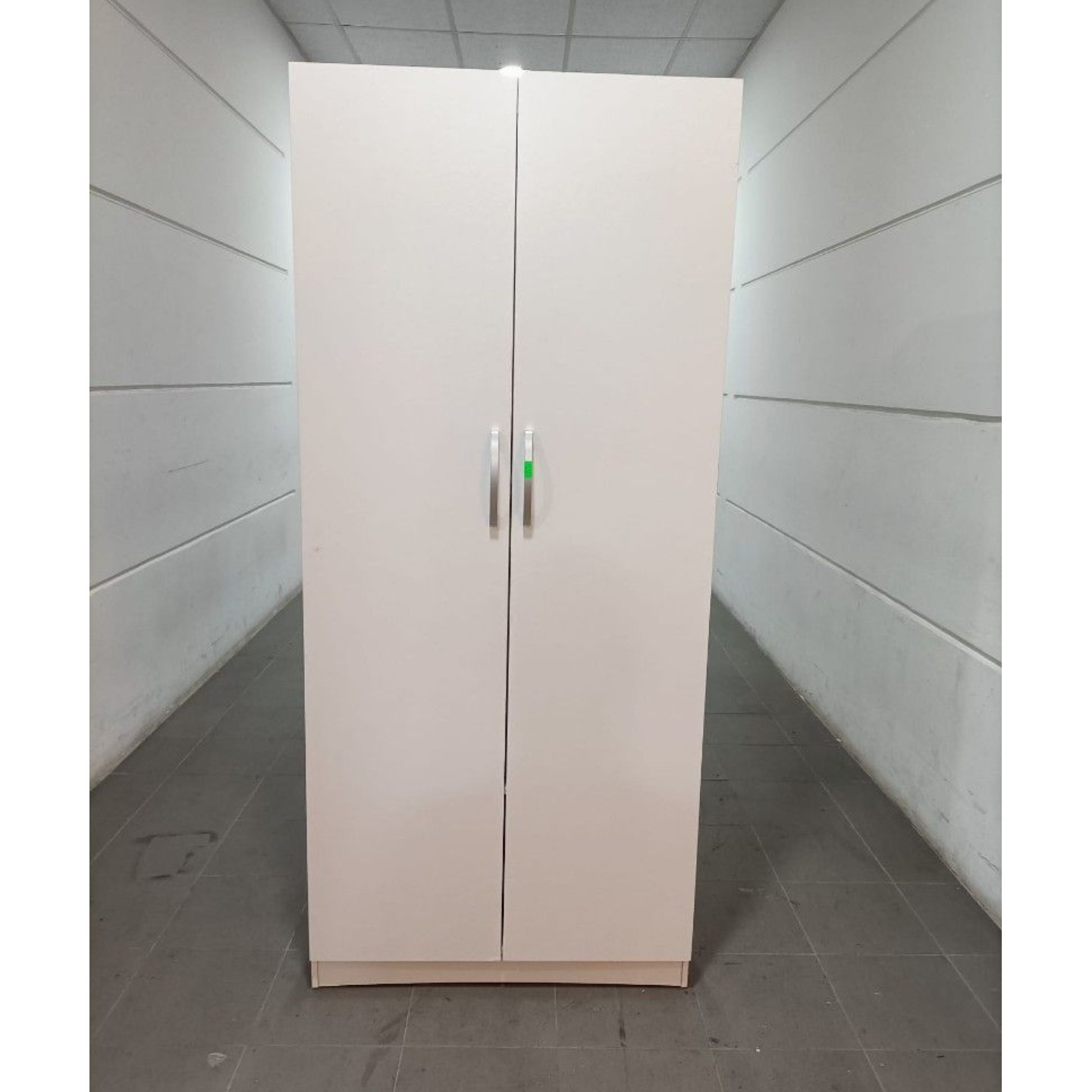 ALCONA 2 Door Wardrobe in WHITE