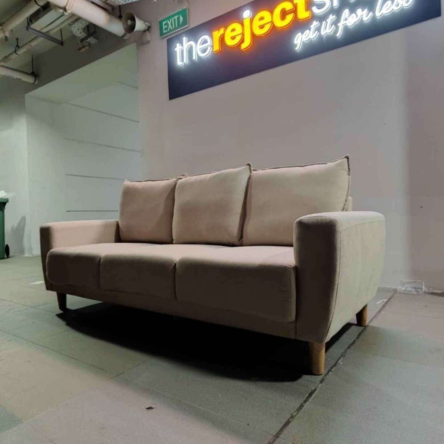 CHANTE 3 Seater Sofa in CREAM FABRIC