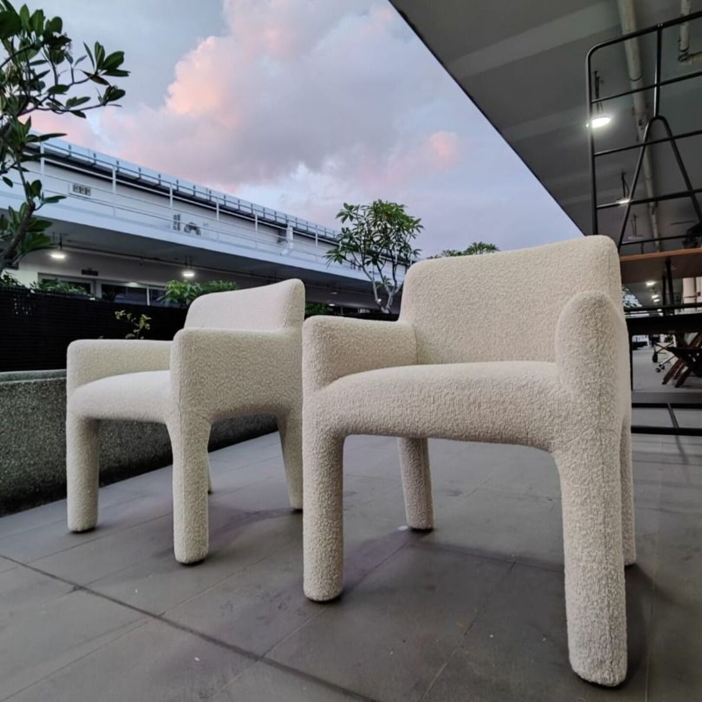 RYKIEL Performance Boucle Dining Armchair(2pc)