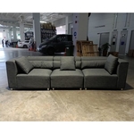 VEDIENA 4 Seater Sofa in STONE GREY FABRIC