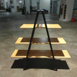 KORTNEY II INDUSTRI Series Solid Wood Display Shelf