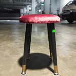 BOSTAN Red Velvet Modern Stool