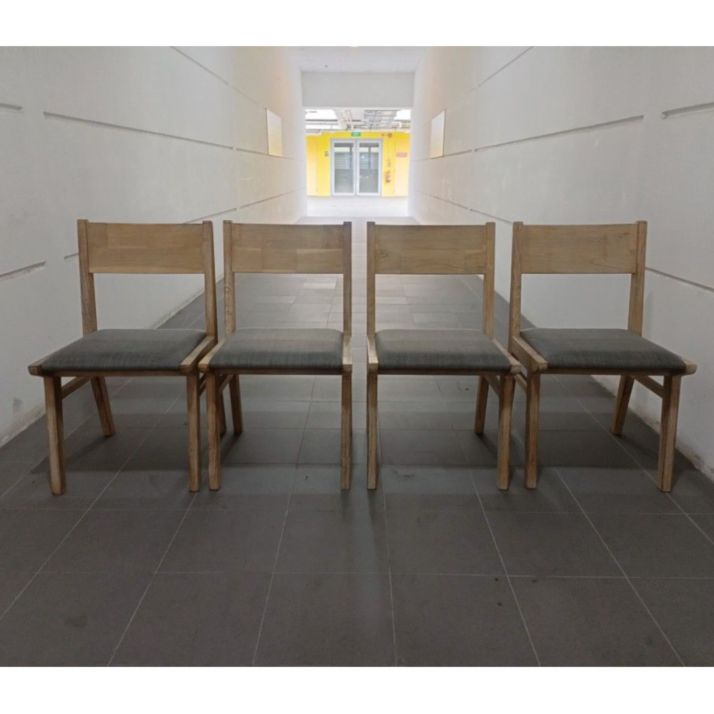 4 x MORGANNA Acacia Wood Dining Chairs
