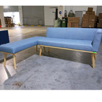 HEINDLE II Modern Fabric Dining Bench B Set