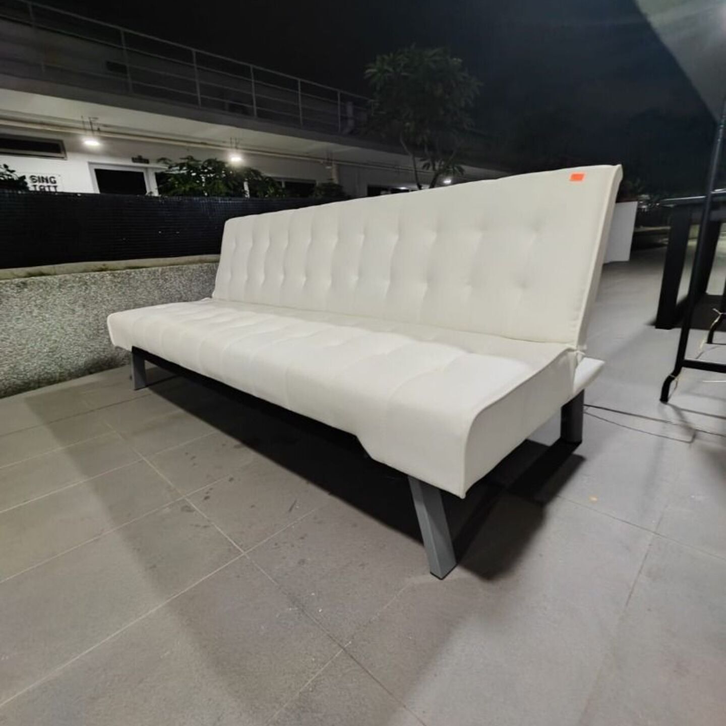 ANGELES Sofa Bed in WHITE PVC