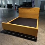 ABIGAIL Queen Bedframe in MUSTARD YELLOW
