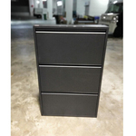 EKEN Ultra Slim Black Metal Shoe Cabinet
