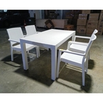 LORRAINE Outdoor Dining Table + 4 Chairs