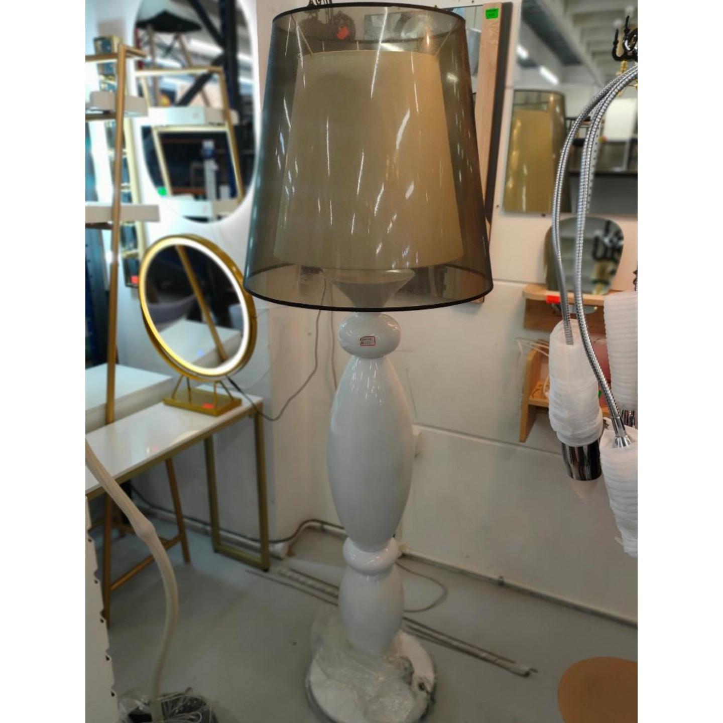ROSANNE WHITE Standing Floor Lamp with Shade MD30054-3-600