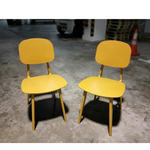 Pair of JERLIA Dining Chair in MUSTARD Yellow