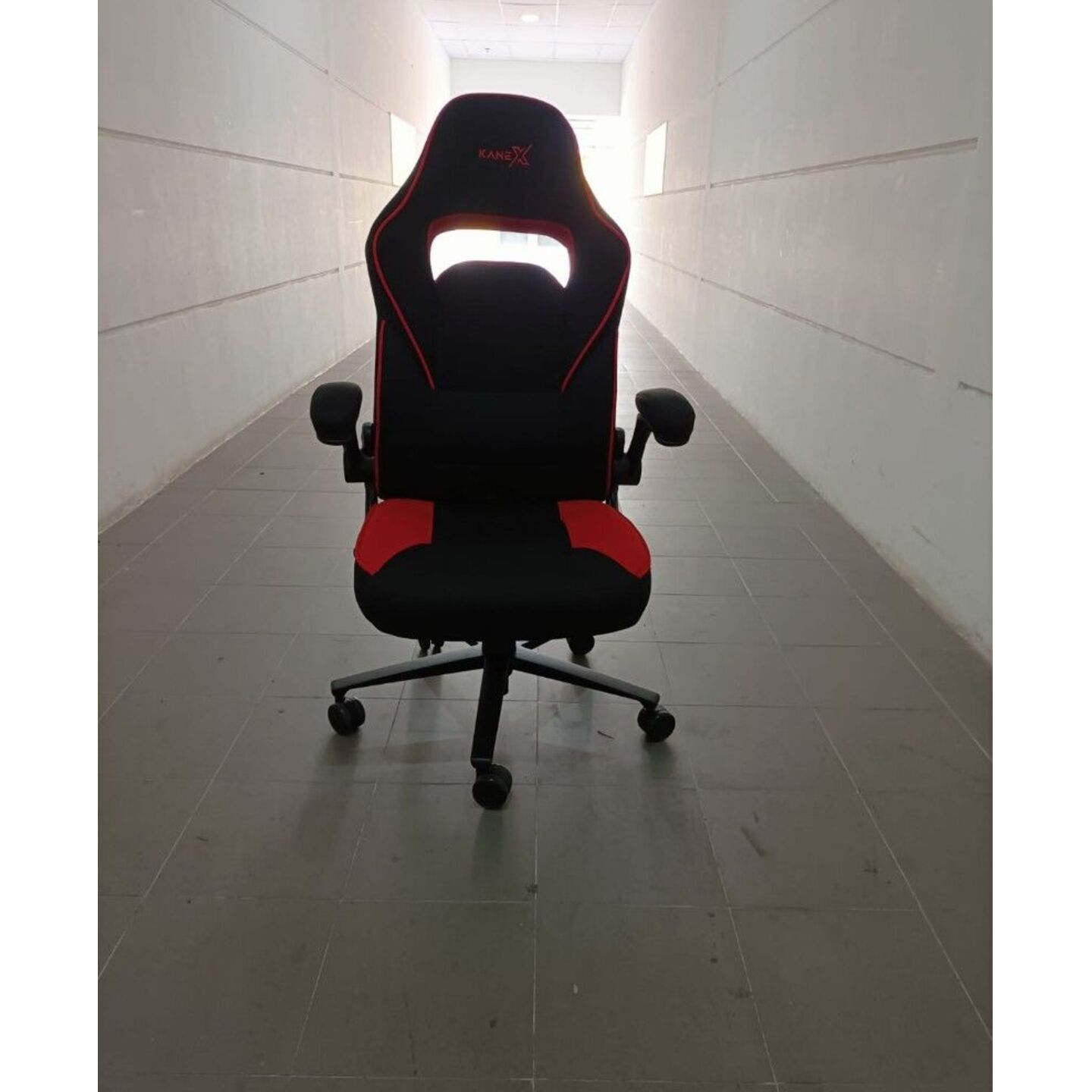 KX ARGUS Professional Gaming Chair in BLACK & RED Fabric
