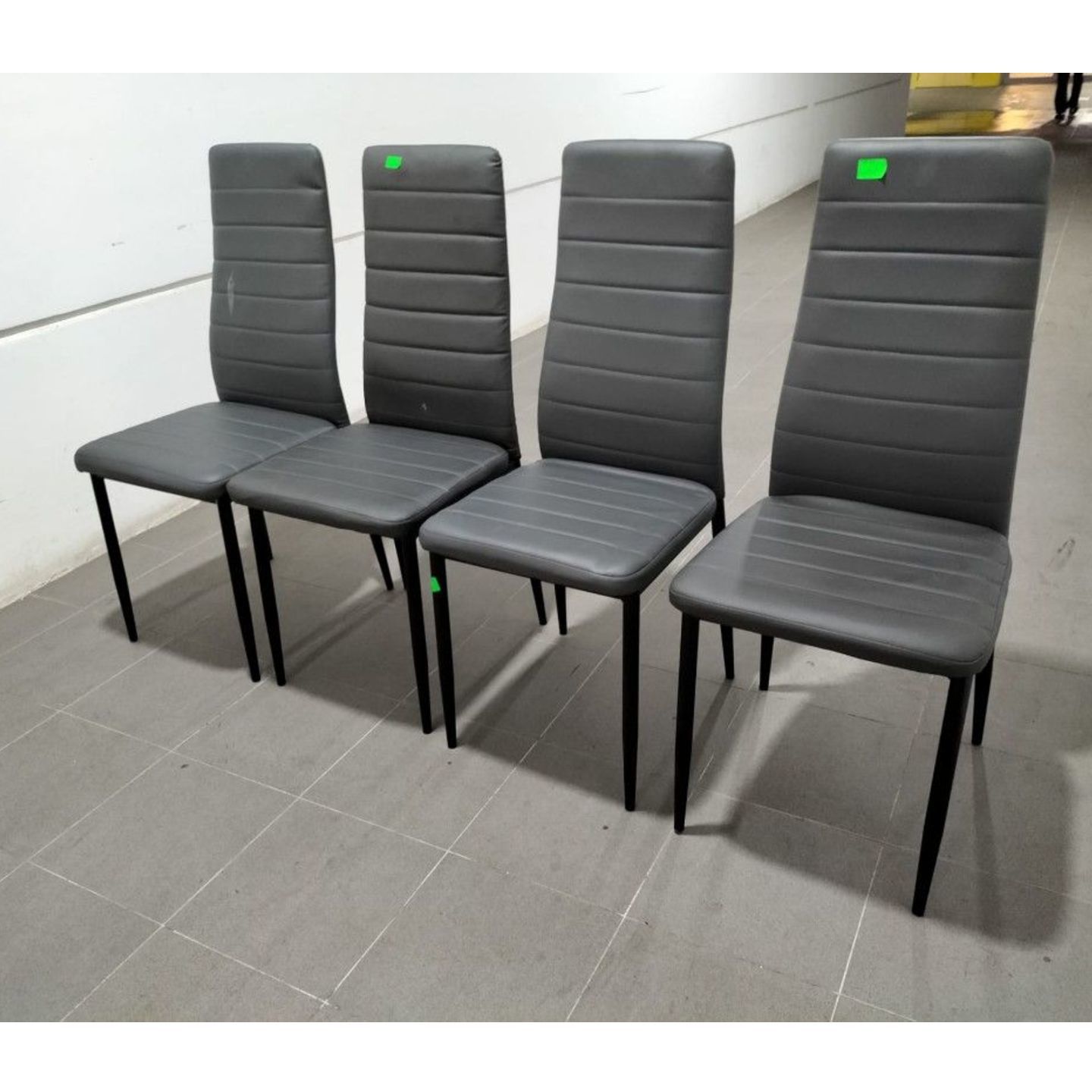 4 x HARLE Dining Chairs in GREY