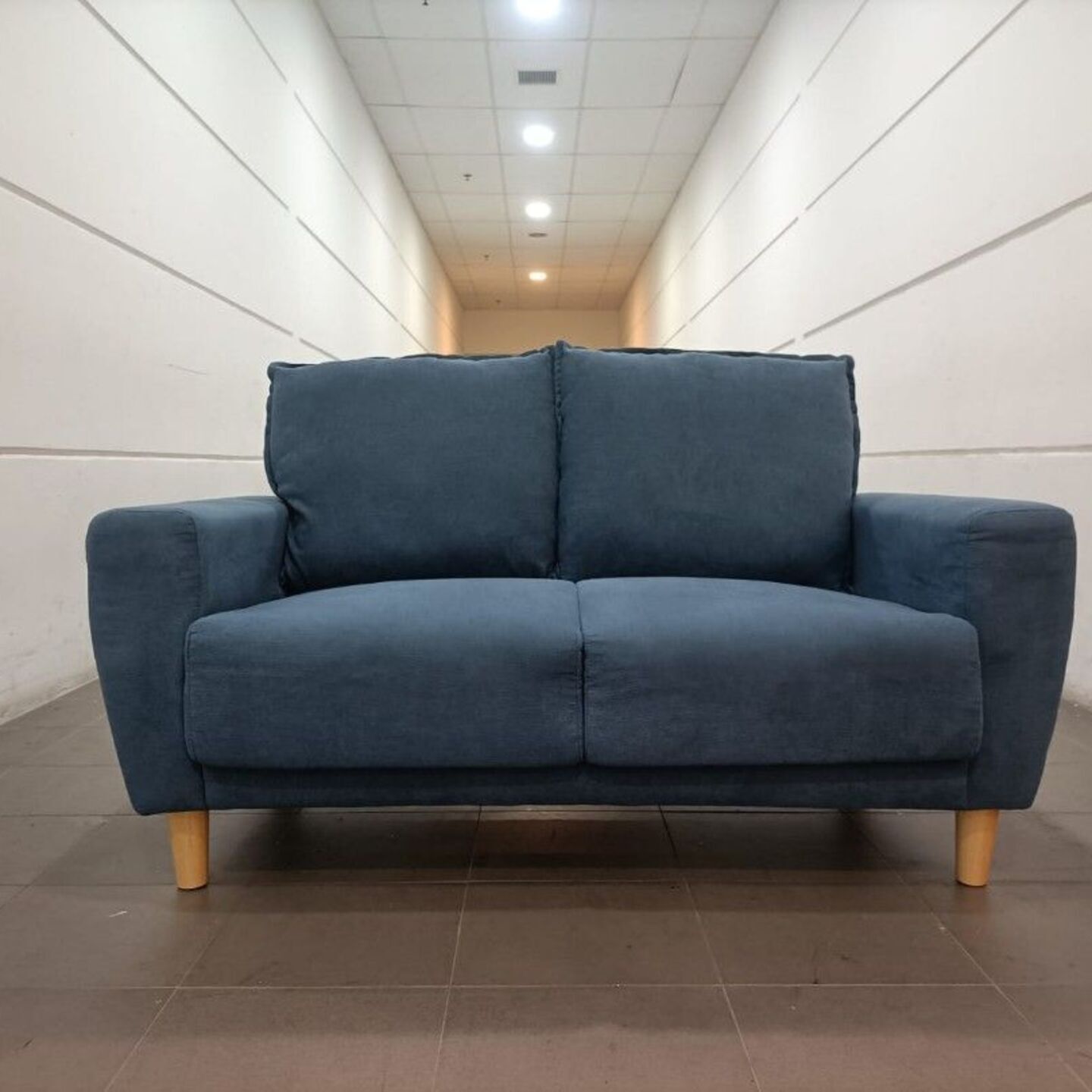 CHANTE 2 Seater Sofa in BLUE FABRIC
