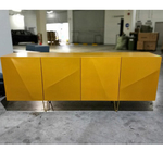 NAZZA II Modern Contemporary Sideboard TV Console in Yellow GOLD