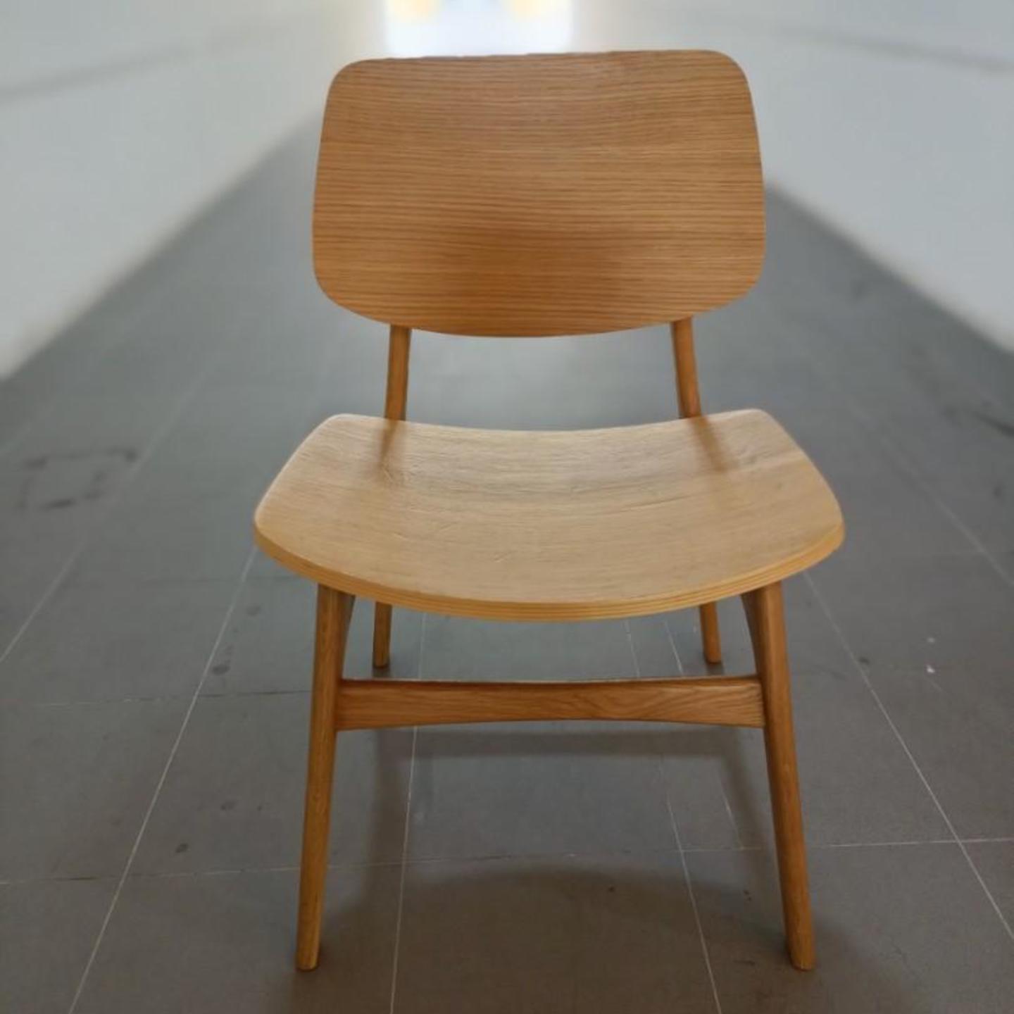 ROFA Solid Wood Chair In NATURAL OAK