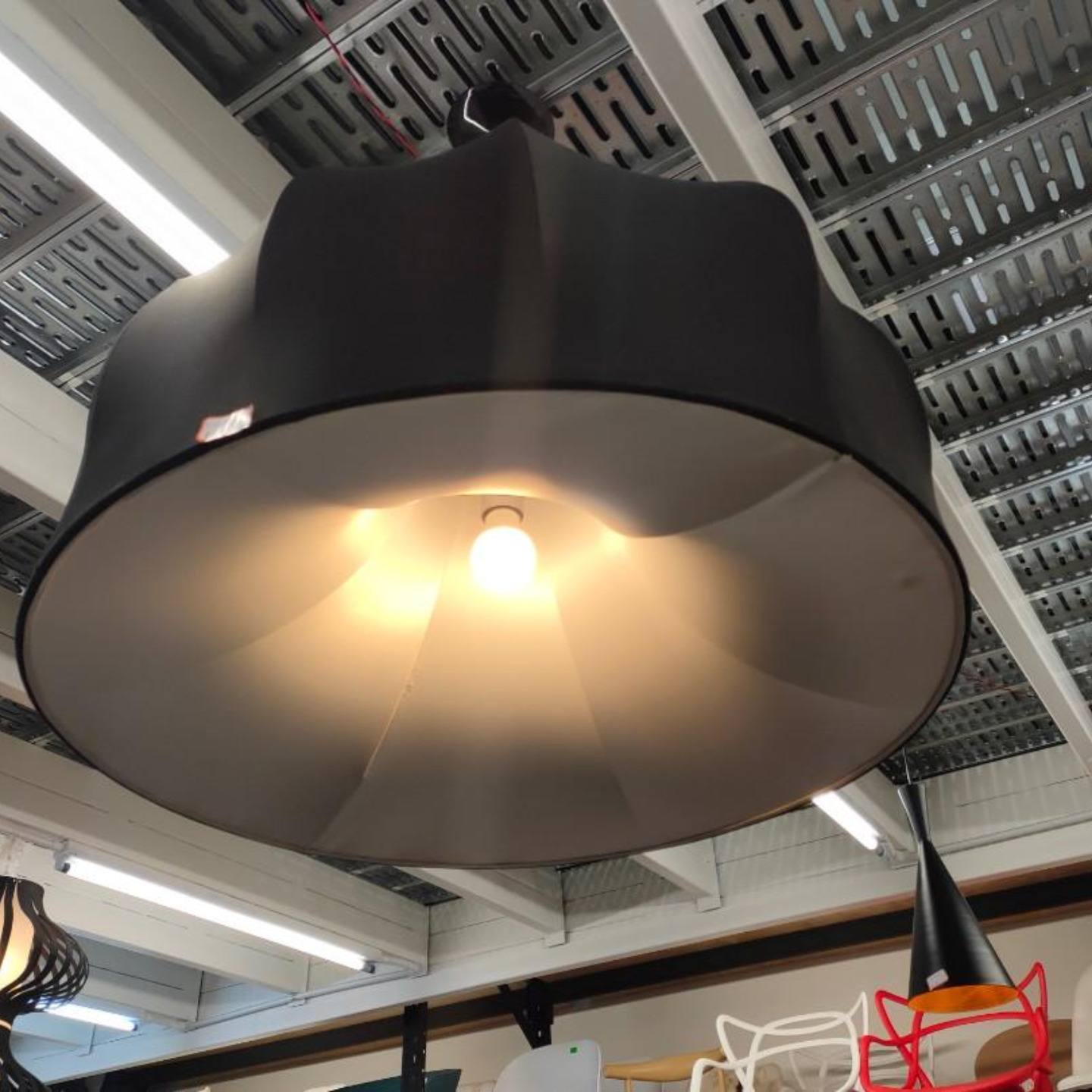 MANCHURA BLACK M Hanging Ceiling Lamp MD50062-1-800