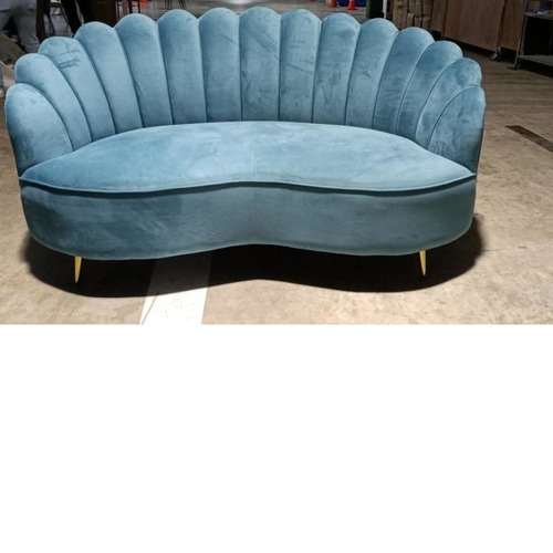 DELPHI 2 Seater Sofa in AQUA BLUE VELVET