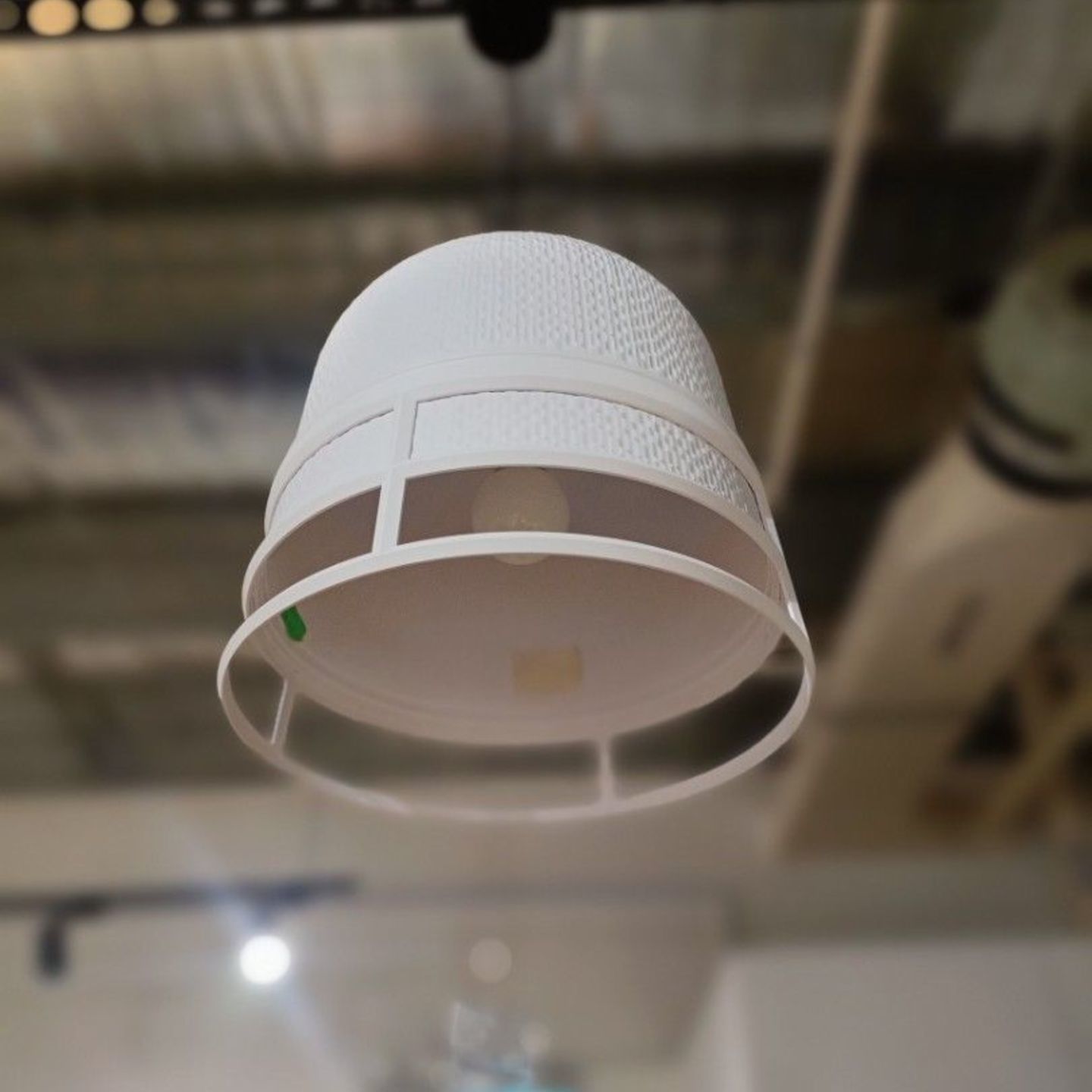 BARGNER Wireframe Hanging Pendant Lamp in WHITE