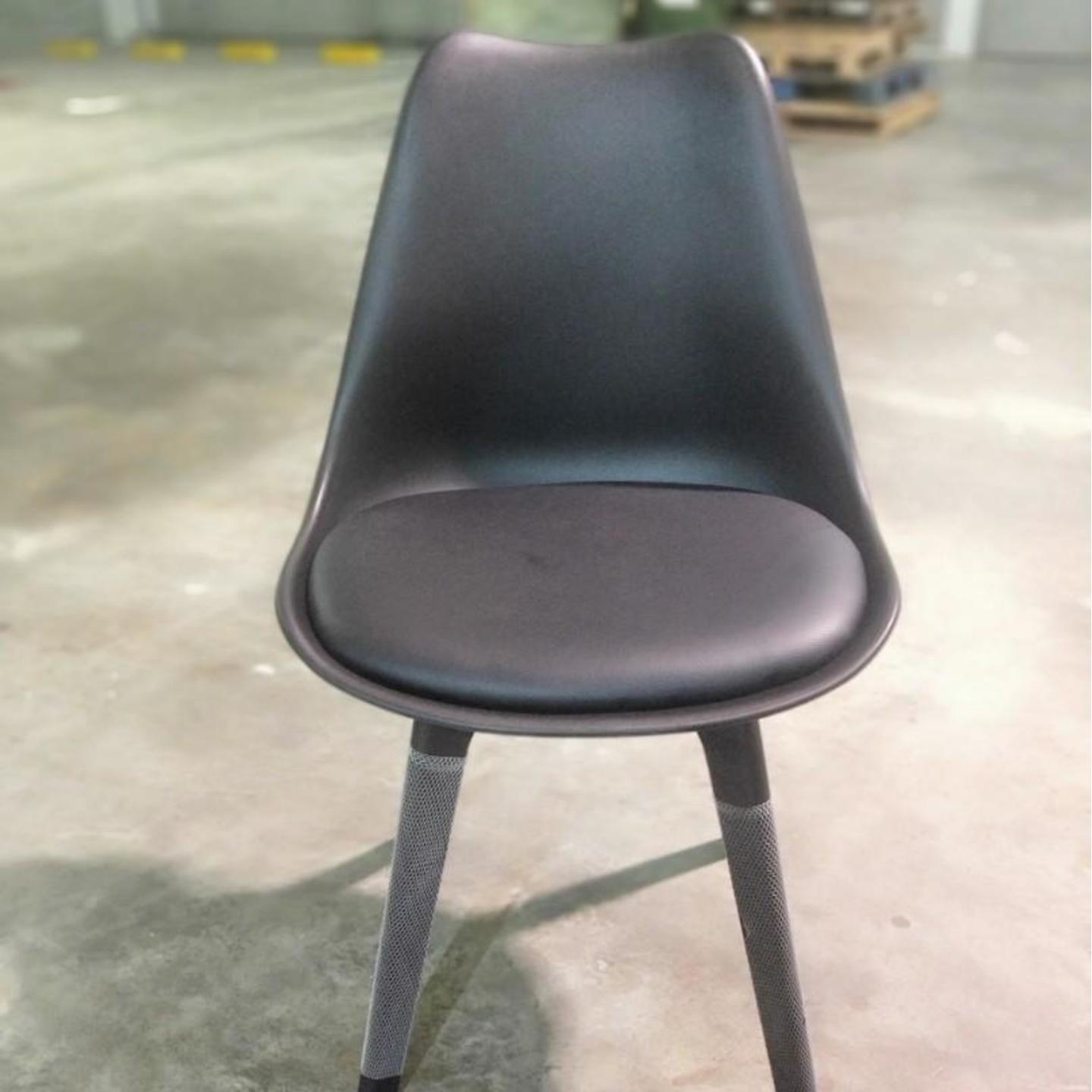 VARIS Designer Scandi Dining Chair in BLACK SET
