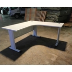 VAGNEON L-Shaped Office Desk in WHITE
