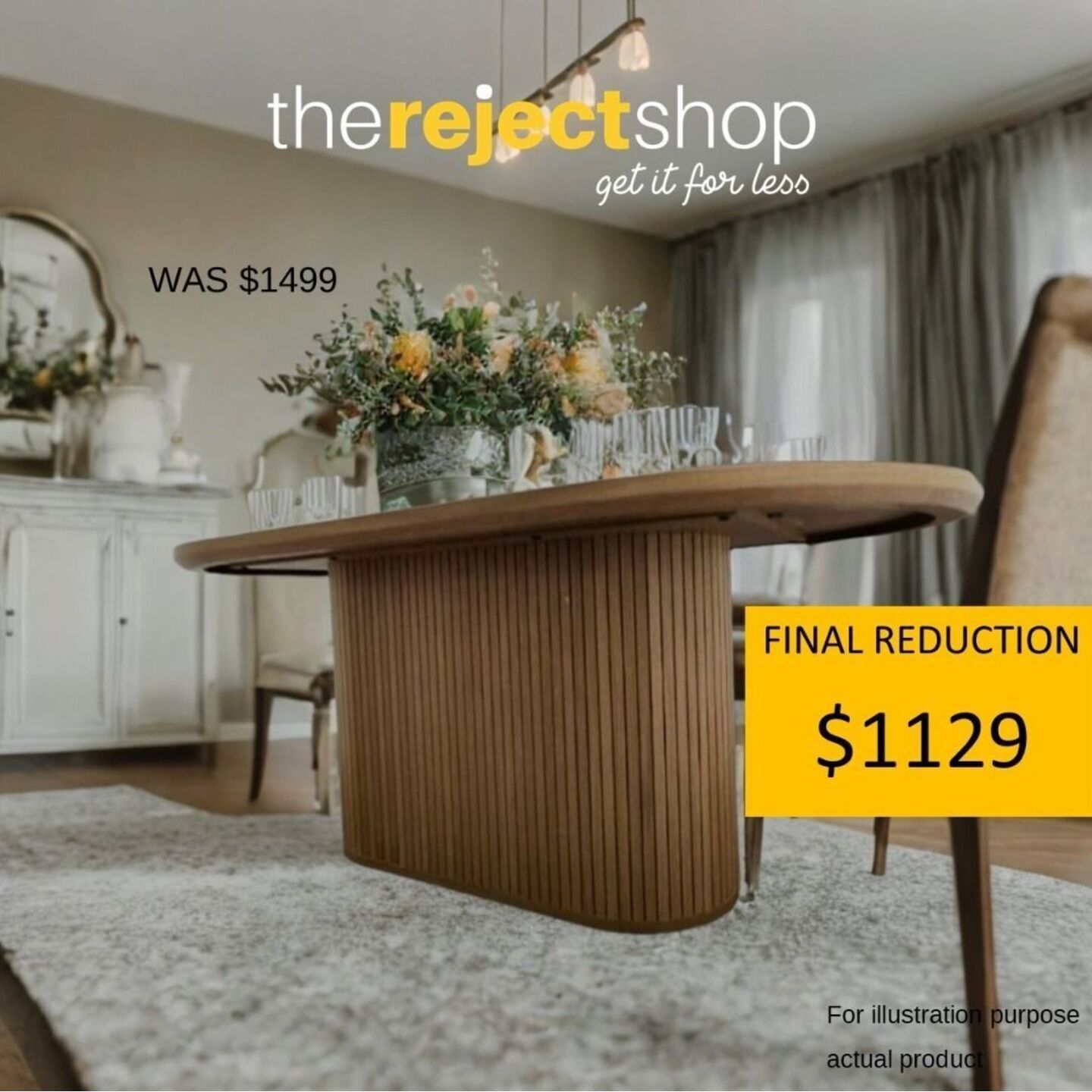ZOLLINS Rectangular Dining Table