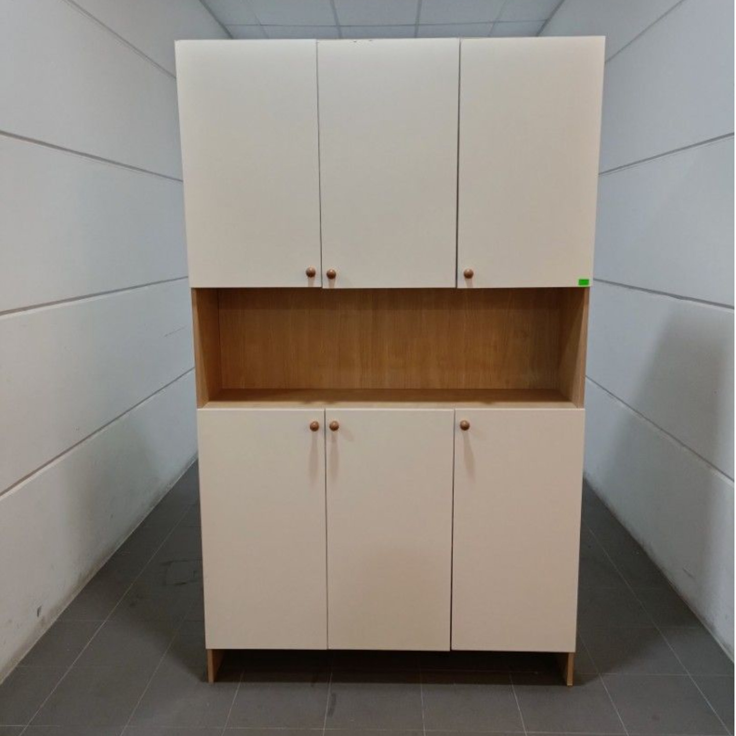 WESTER 1.2M Shoe Cabinet in WHITE/ NATURAL