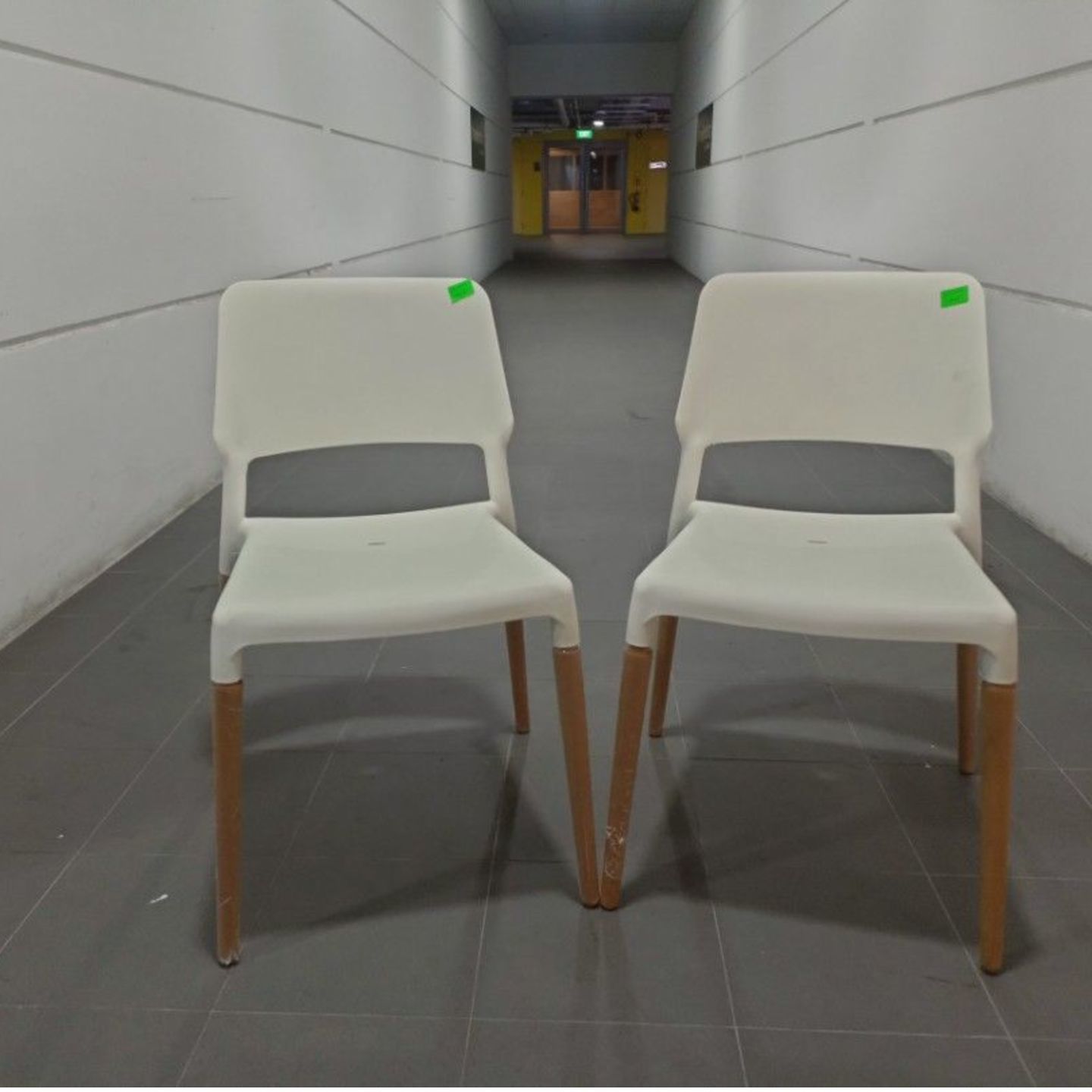2 x HOREN Chairs in WHITE