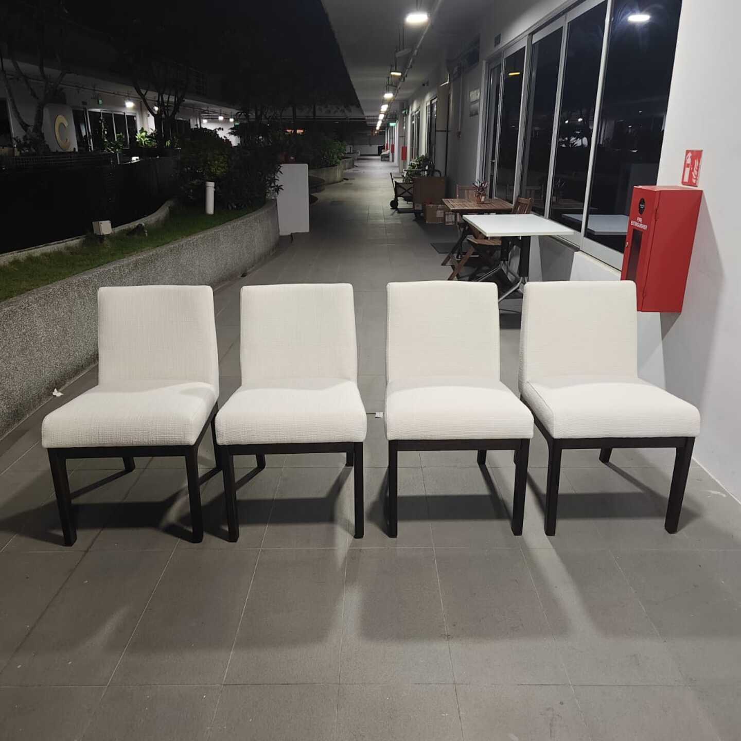 REAY Performance Fabric Dining Chair(Espresso)(set of 4)
