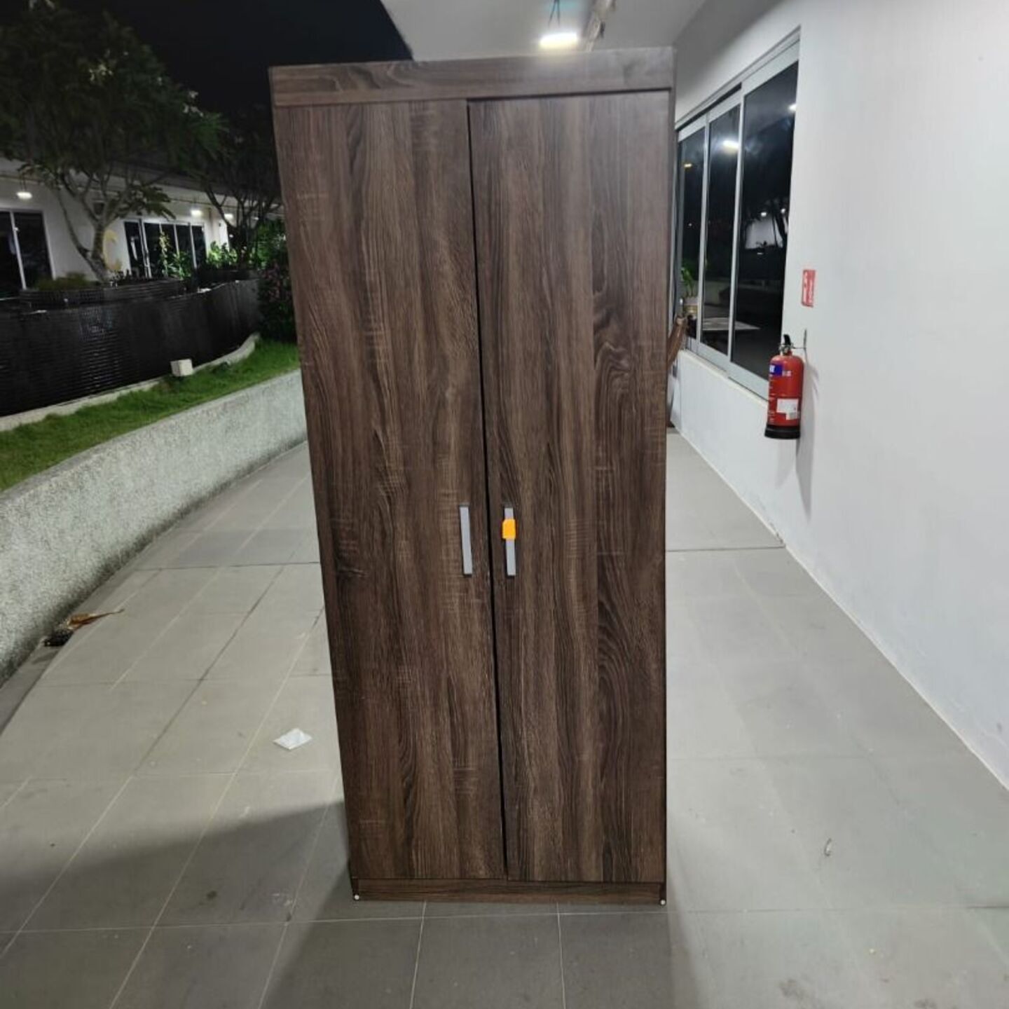 LEFAL 2 Door Wardrobe in DARK WALNUT