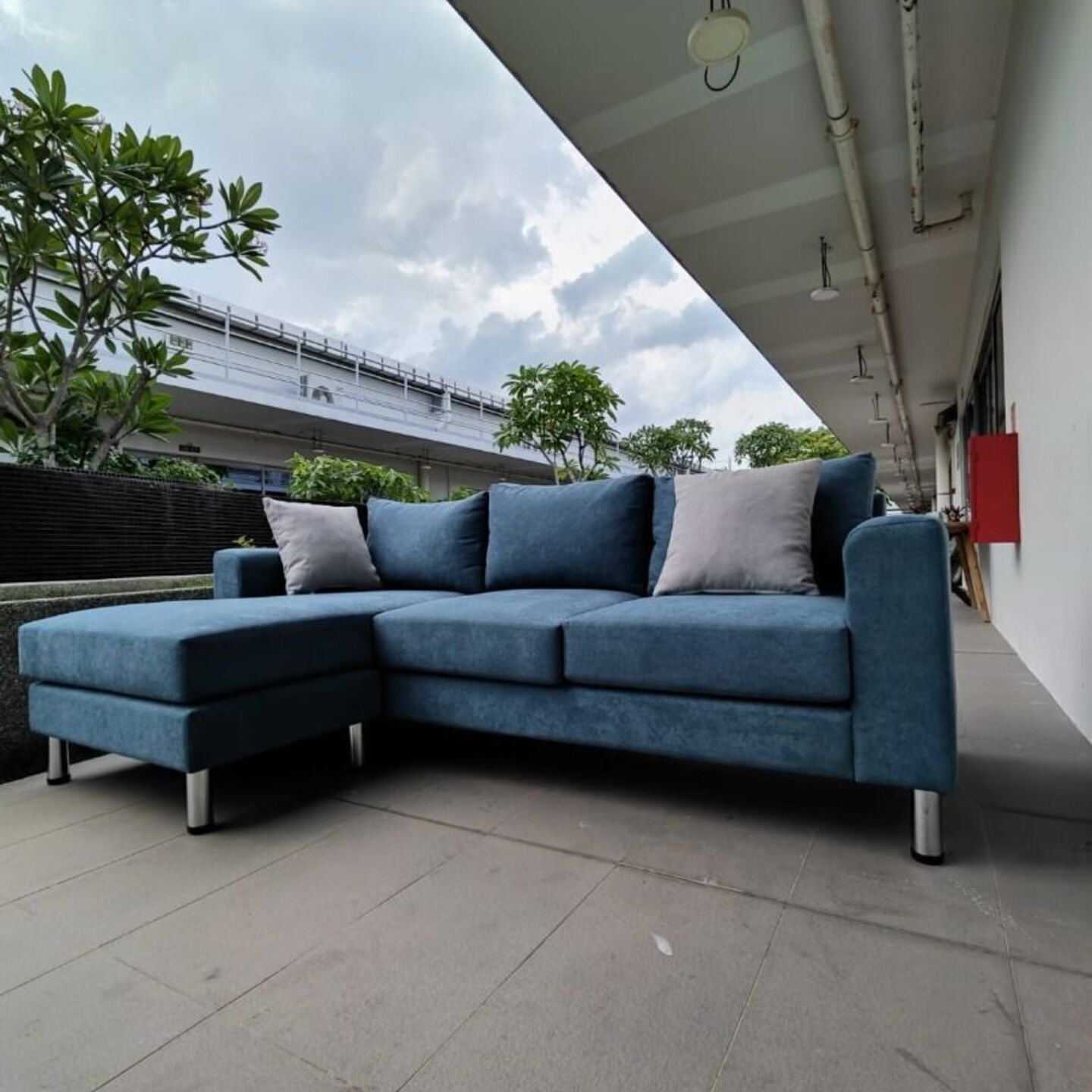 MARCHE L-Shaped 3 Seater Sofa in Fabric
