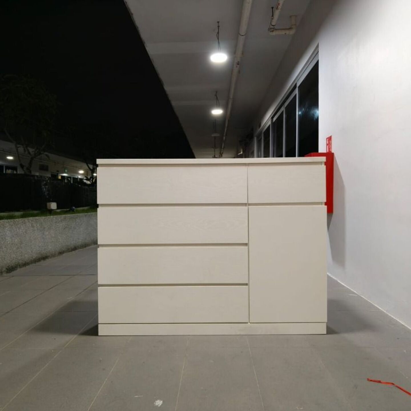 TARKEN Multi Storage Chest of Drawers Cabinet in WHITE