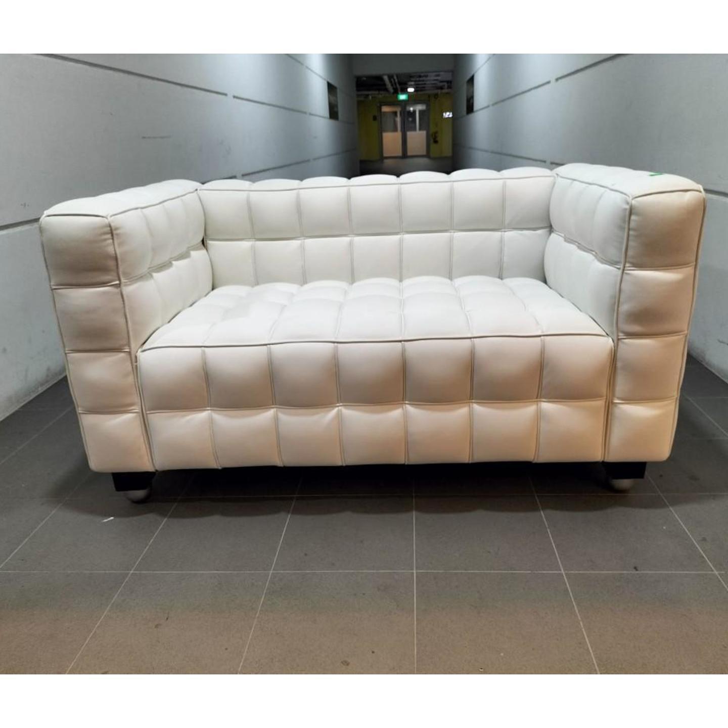 SERIZE 2 Seater Sofa in White PU Leather