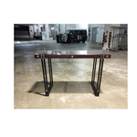 MUSO Console Table in WALNUT with Glass Top