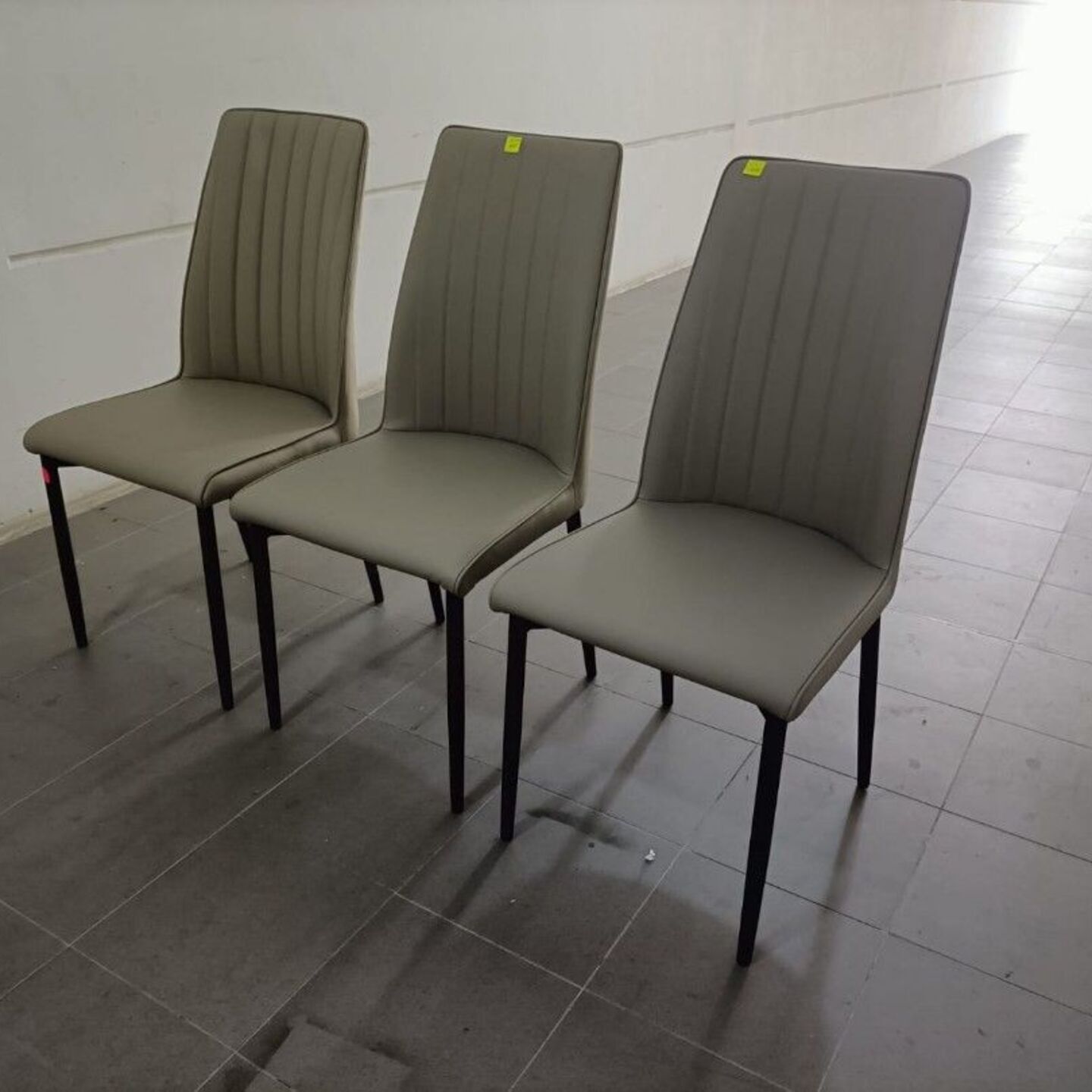 3 x HEREM Dining Chairs in DARK CREAM