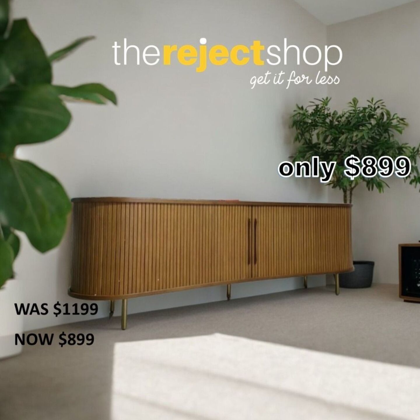 ZOLLINS TV Console in Walnut