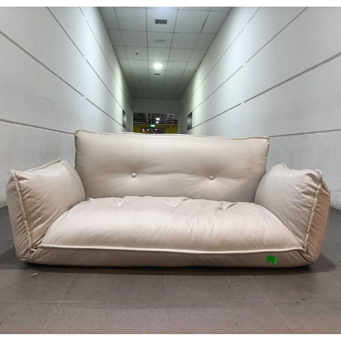 MIZUSAKI Tatami 2 Seater Sofa in LIGHT GREY LEATHAIRE