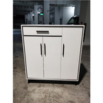 ADVANTE Modern Gloss 3DR White Shoe Cabinet