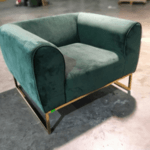 KUVA Armchair in Emerald Green