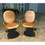 PAIR of MARUKI Armchairs in VELVET BROWN