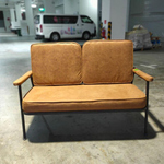 ANILA 2 Seater Sofa in CLASSIC BROWN PU